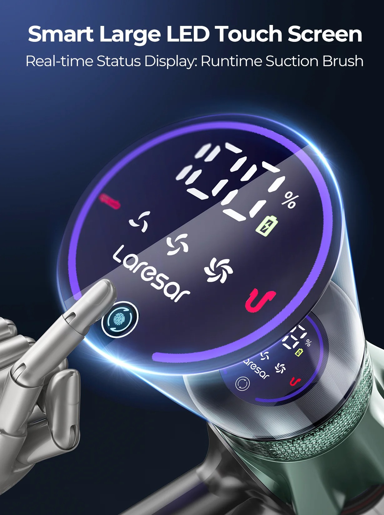 Odkurzacz pionowy Laresar V7 PRO 2026 600W 65KPA