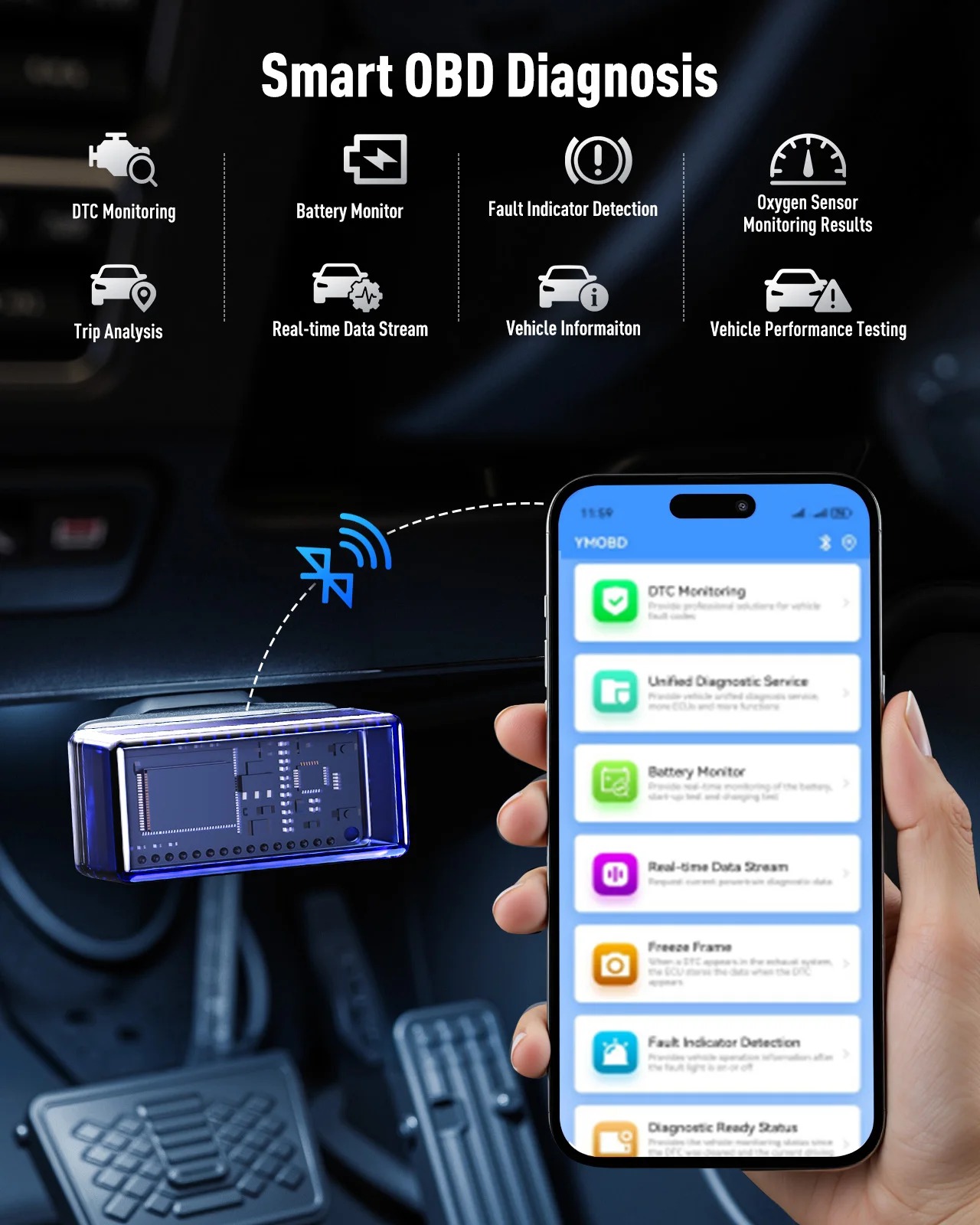 Powerbank rozruchowy z kompresorem UTRAI JS-30 16000mAh 7000A 150PSI + skaner OBD // PREMIERA (wysyłka z Polski)