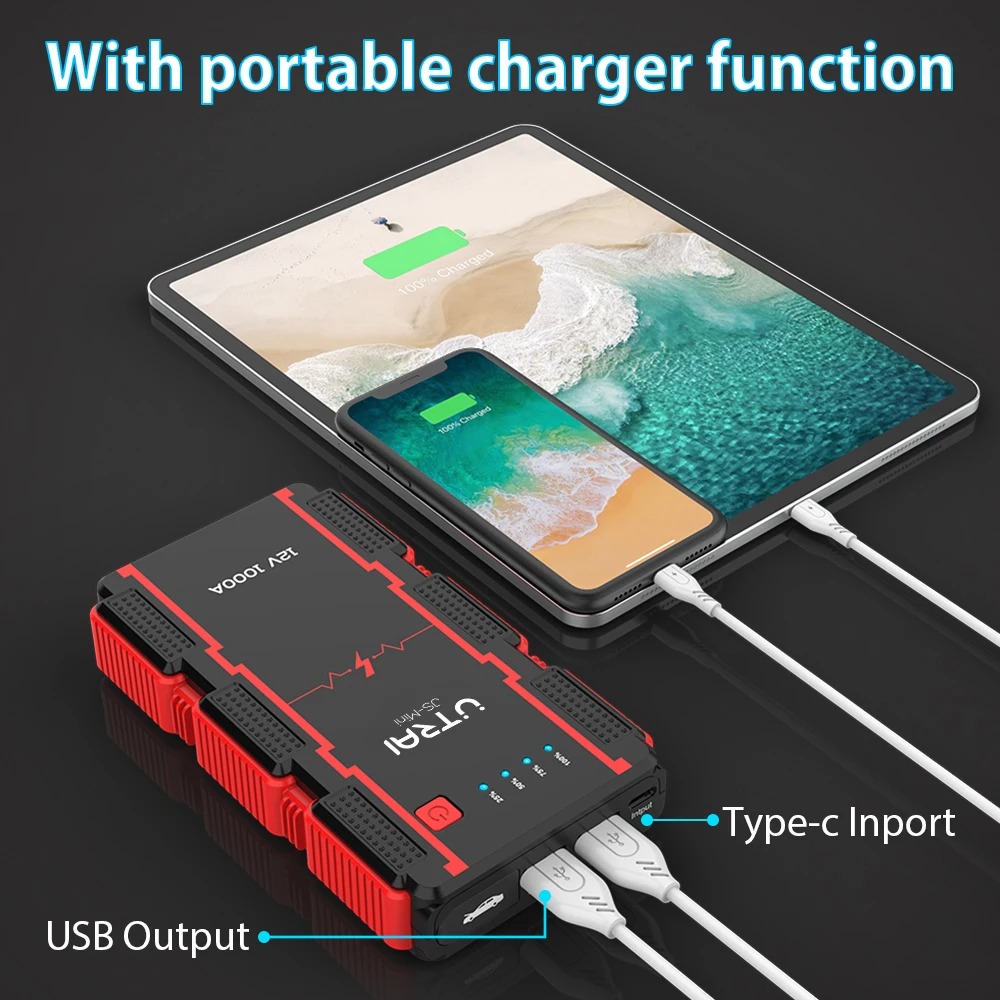Powerbank rozruchowy UTRAI JS-mini 8000mAh 1000A (wysyłka z Polski)