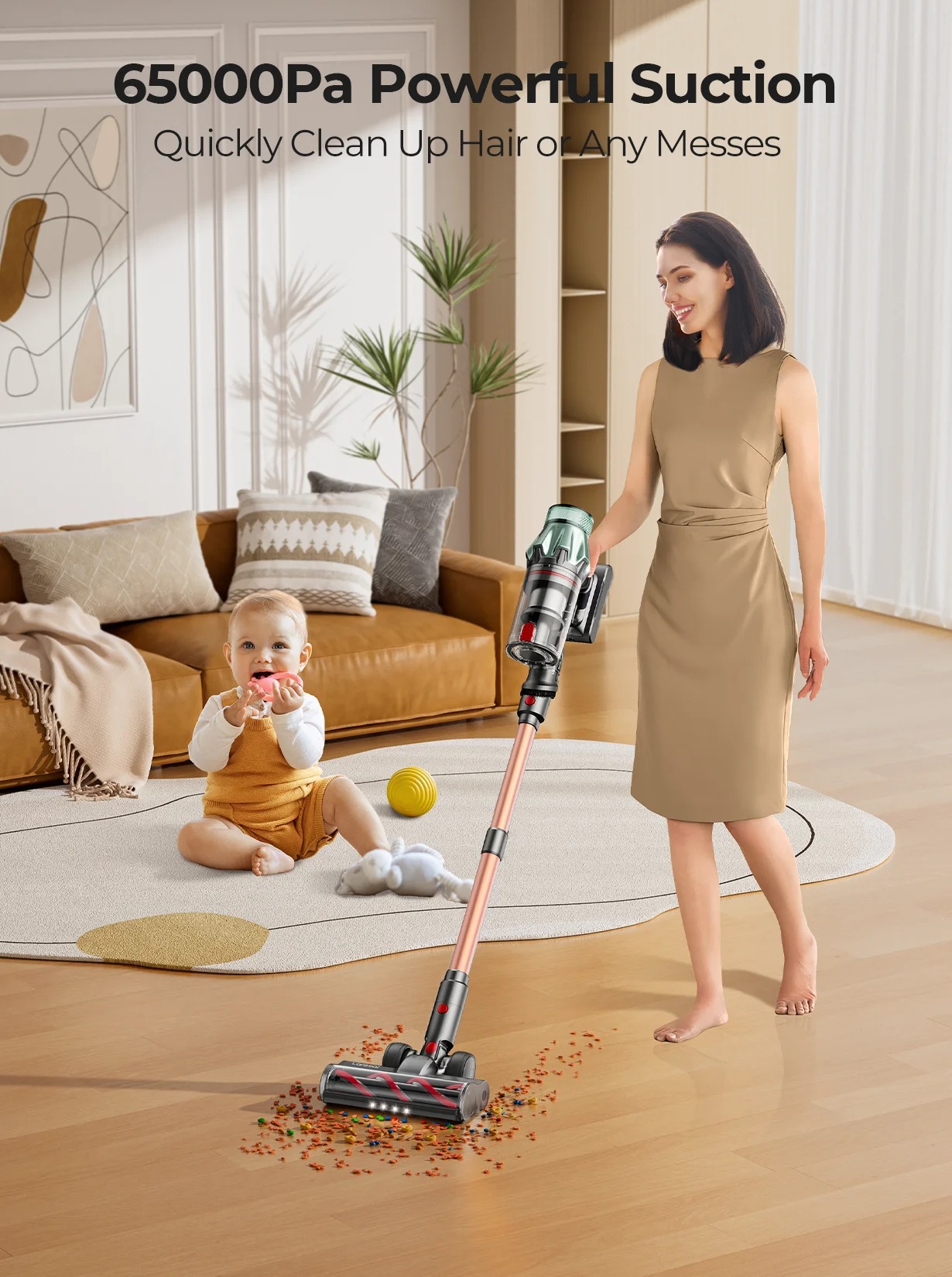 Odkurzacz pionowy Laresar V7 PRO 2026 600W 65KPA