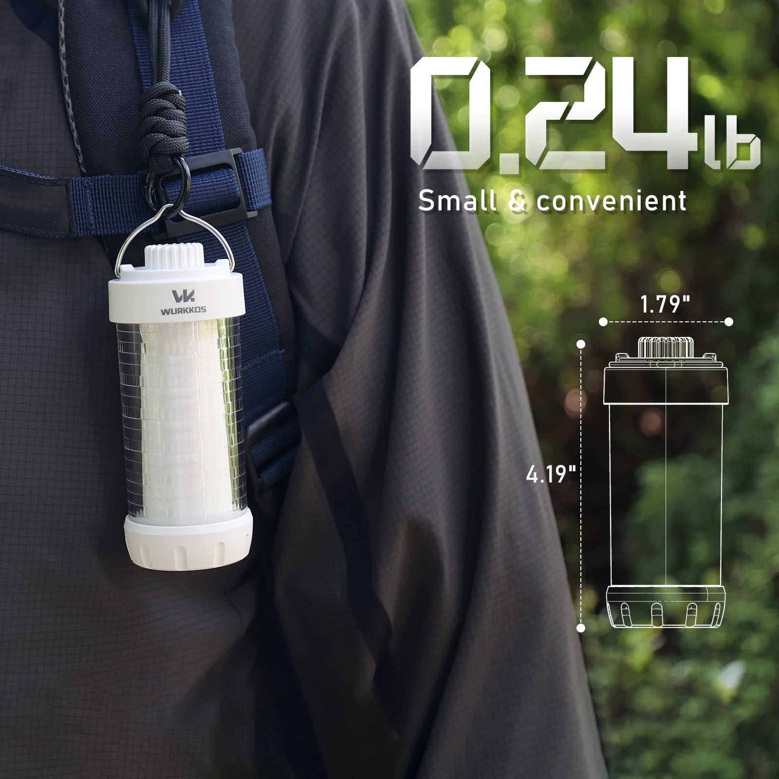 Lampa kempingowa Wurkkos CL01 + akumulator 5000mAh (historycznie niska cena)