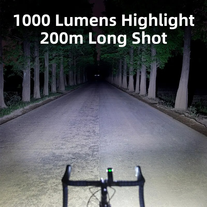 Lampka rowerowa LED OFFBONDAGE 1000lm, 4500mAh, USB-C (możliwe ~29zł w monetach)