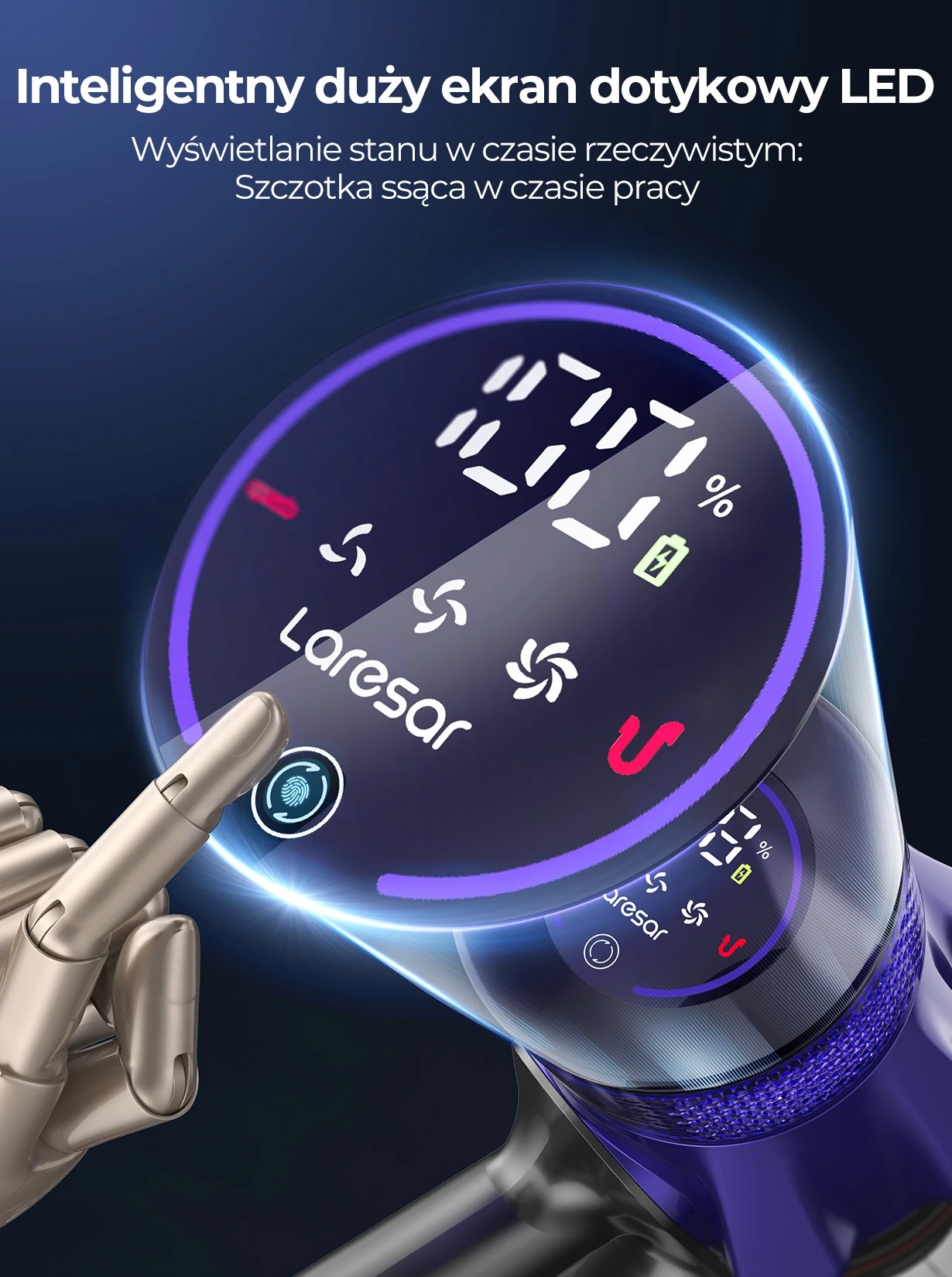 Odkurzacz pionowy Laresar V7 - €69.67