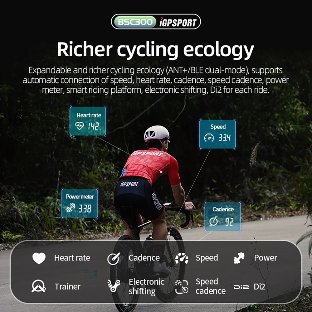 Licznik rowerowy z nawigacją iGPSPORT BSC300