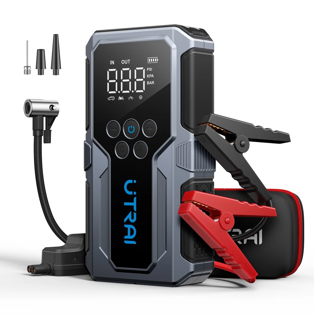 UTRAI JS-9 1500A 15000mAh 150PSI - powerbank rozruchowy z kompresorem (dostawa z Polski)