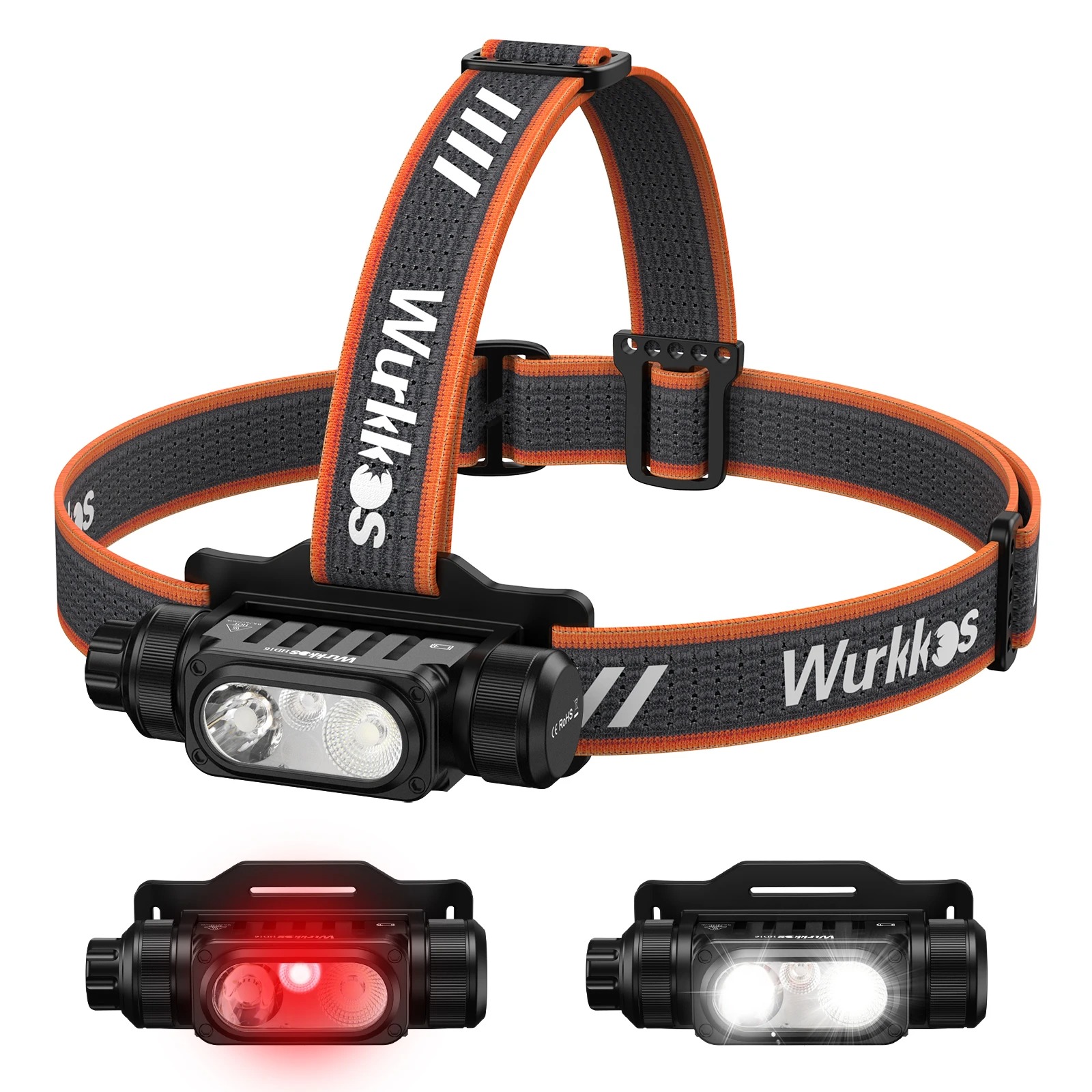 Latarka czołowa Wurkkos HD16 (możliwe ~73zł z monetami) - moc 2500lm, zasięg 296m, ogniwo 3000mAh, białe i czerwone światło, magnes