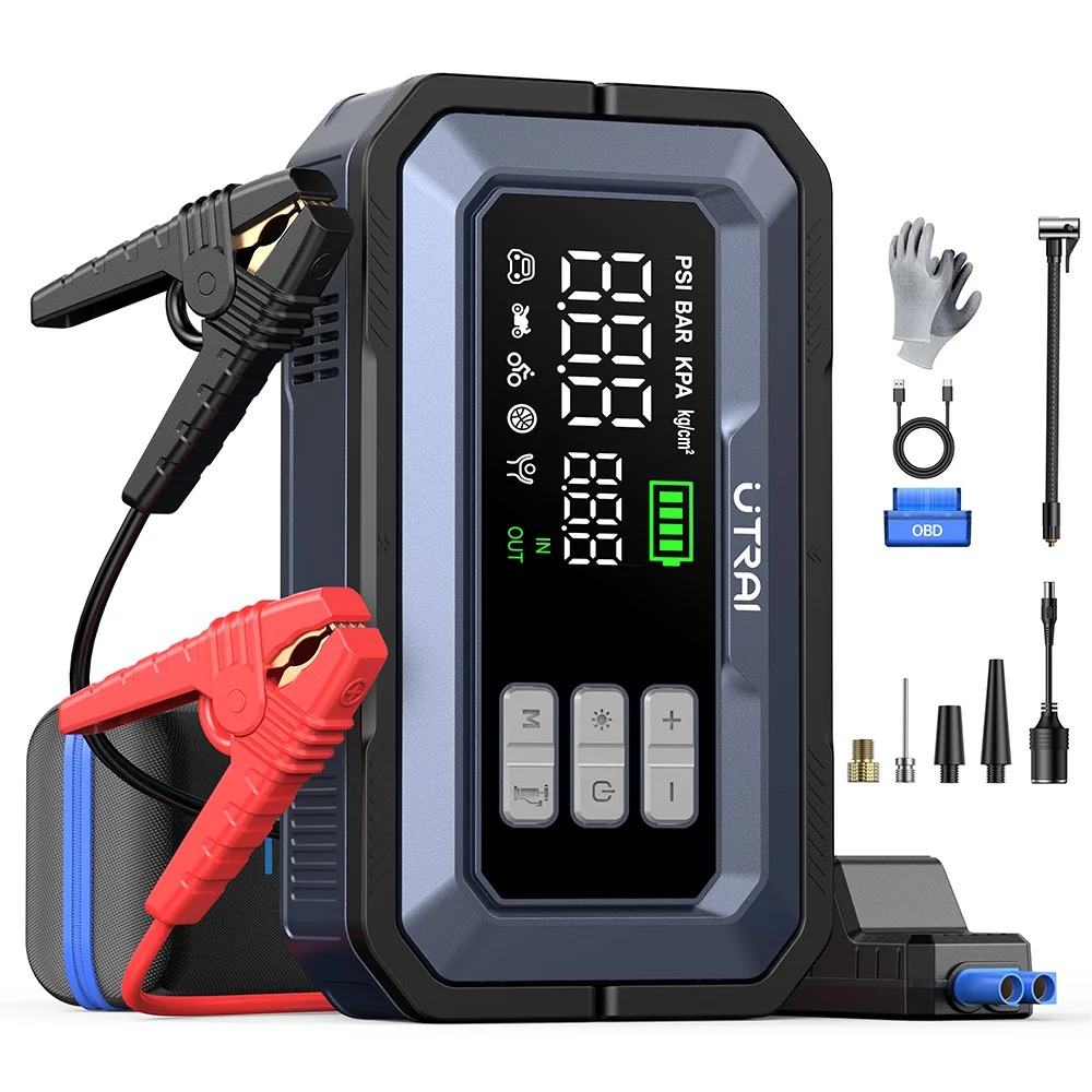 Powerbank rozruchowy z kompresorem UTRAI JS-30 16000mAh 7000A 150PSI + skaner OBD // PREMIERA (wysyłka z Polski)