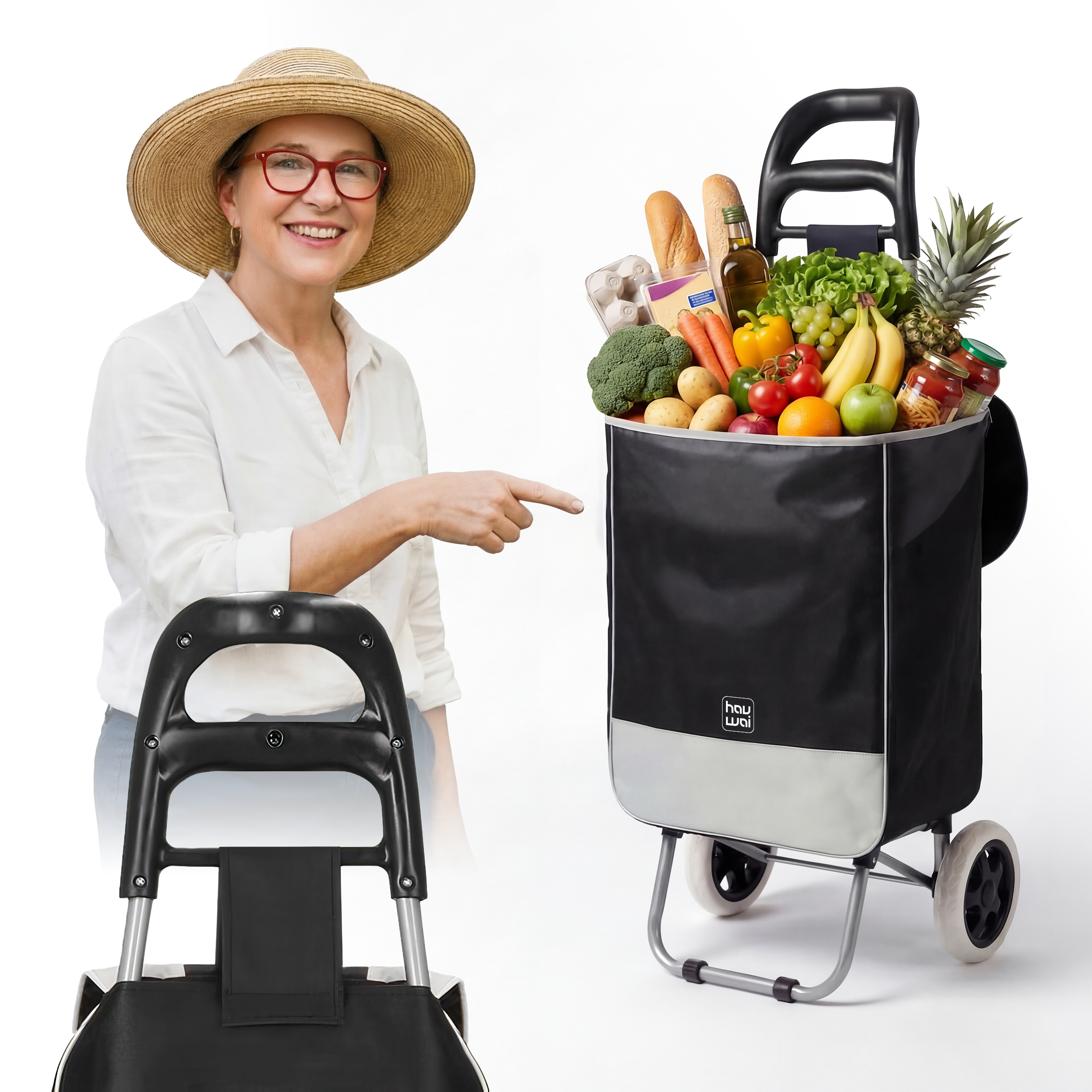 Wozek zakupowy składany