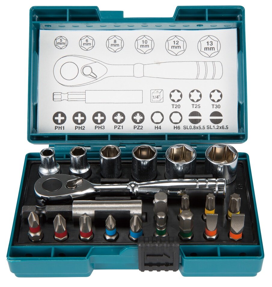 Zestaw nasadek i bitów MAKITA B-54081 21 elementów