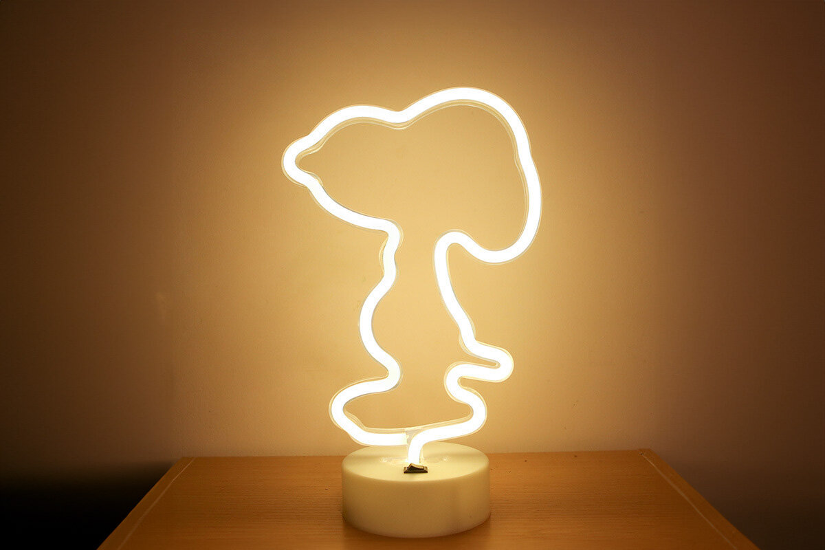 Neon LED MANTA Pies SNL37WH