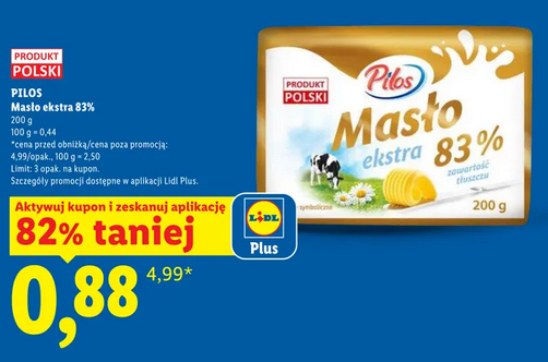 Masło PILOS 82%, 200g
