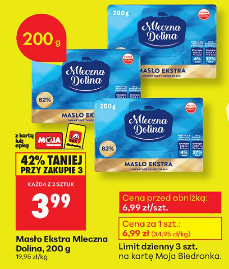 Promocja masła w Biedronce