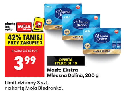 Masło Ekstra Mleczna Dolina 200g