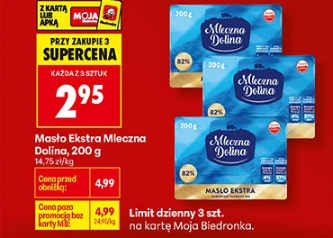 Masło Ekstra Mleczna Dolina 200g