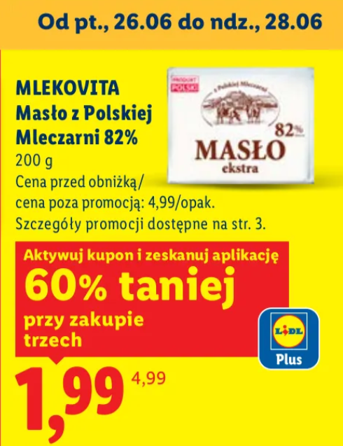 Mleko UHT 3,2% Mlekovita z Polskiej Mleczarni w Lidlu