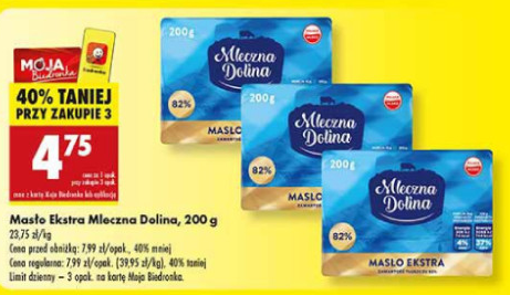 Masło Mleczna Dolina 82% przy zakupie 3