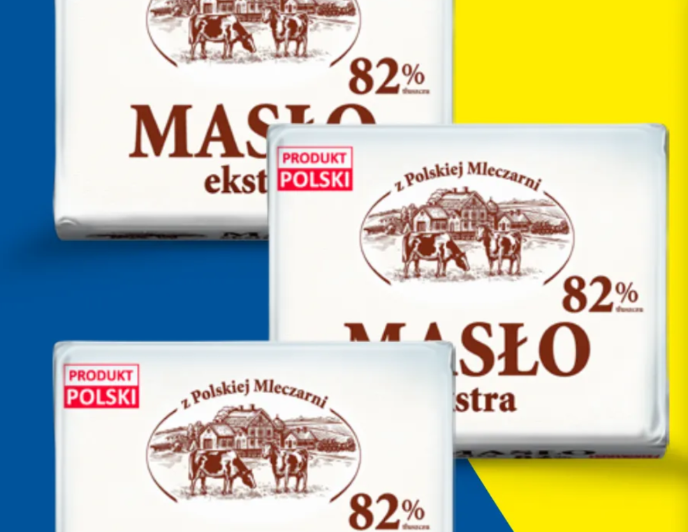 Promocja masła w Lidlu - Masło Ekstra z Polskiej Mleczarni 82%