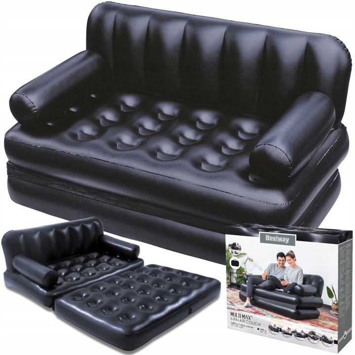 Materac Dmuchany Dwuosobowy, Sofa Rozkładana, Łóżko do Spania Bestway 75054