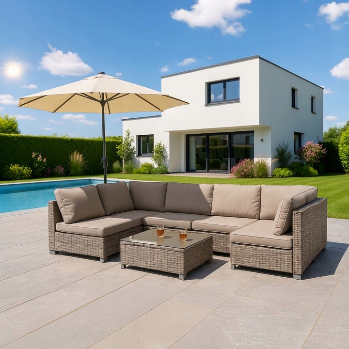 Meble Ogrodowe Kanapa Sofa Fotel Stolik Ława Stolik Na Taras Ogród