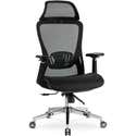 Fotel Biurowy Krzesło Obrotowe Ergonomiczny Gaming Regulowany Czarny LITOS