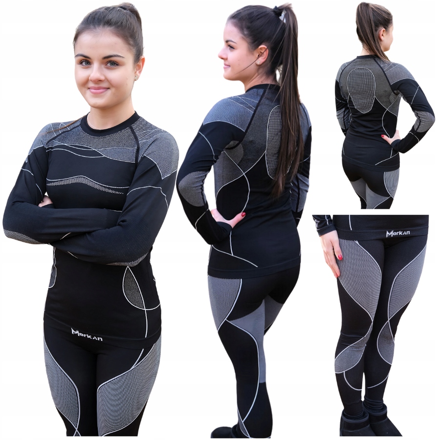 MERKAN Bielizna Odzież Termoaktywna Termiczna Damska Z Systemem COOLMAX PRO