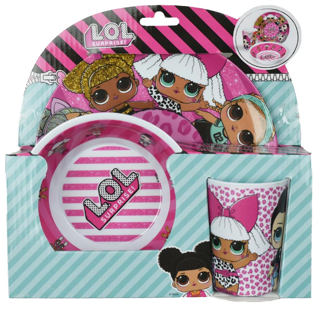 Zestaw śniadaniowy dla dzieci MGA Entertainment L.O.L. Surprise Breakfast Set 17-15231-19-06