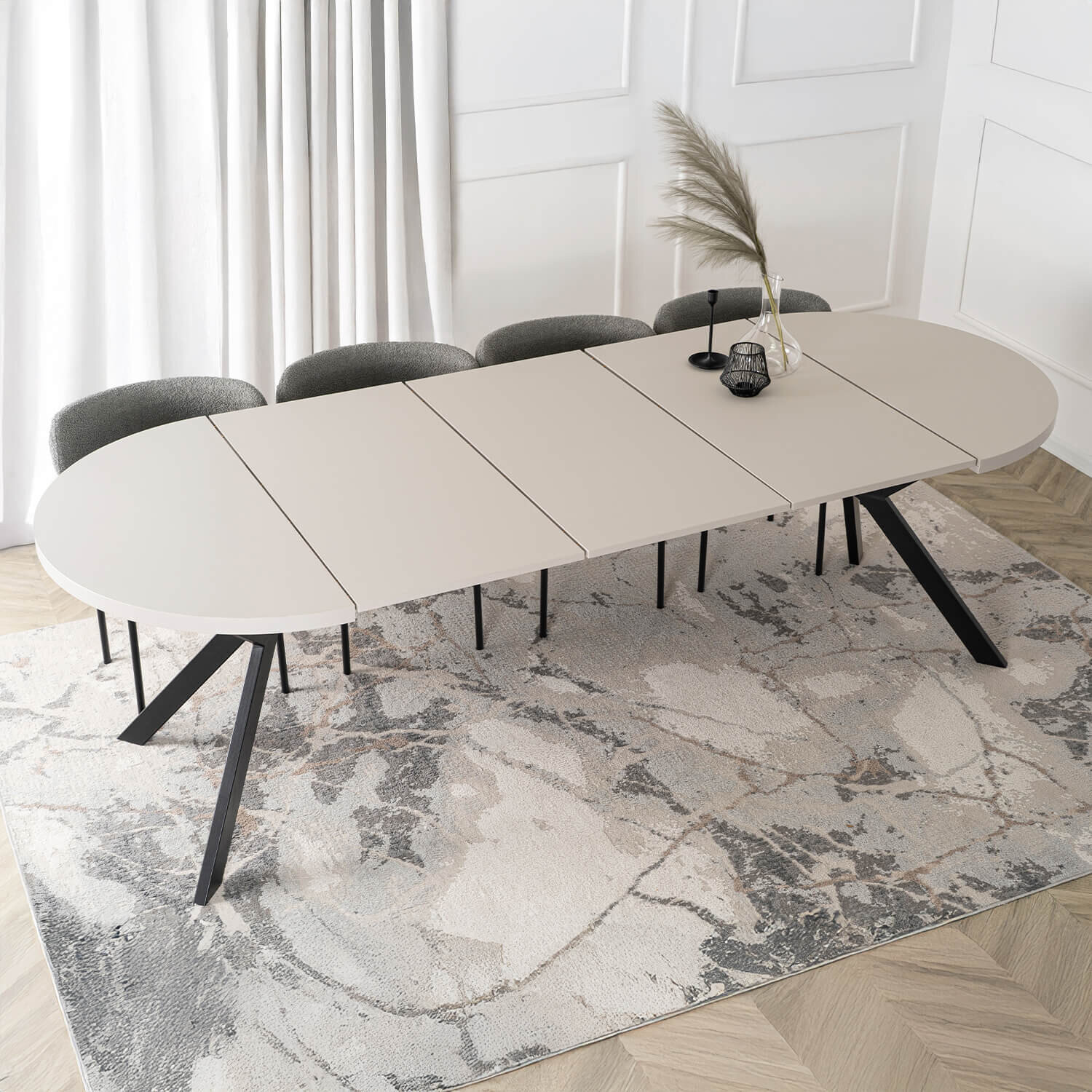 Stół Okrągły Rozkładany Do Jadalni Salonu Kuchni Kaszmir