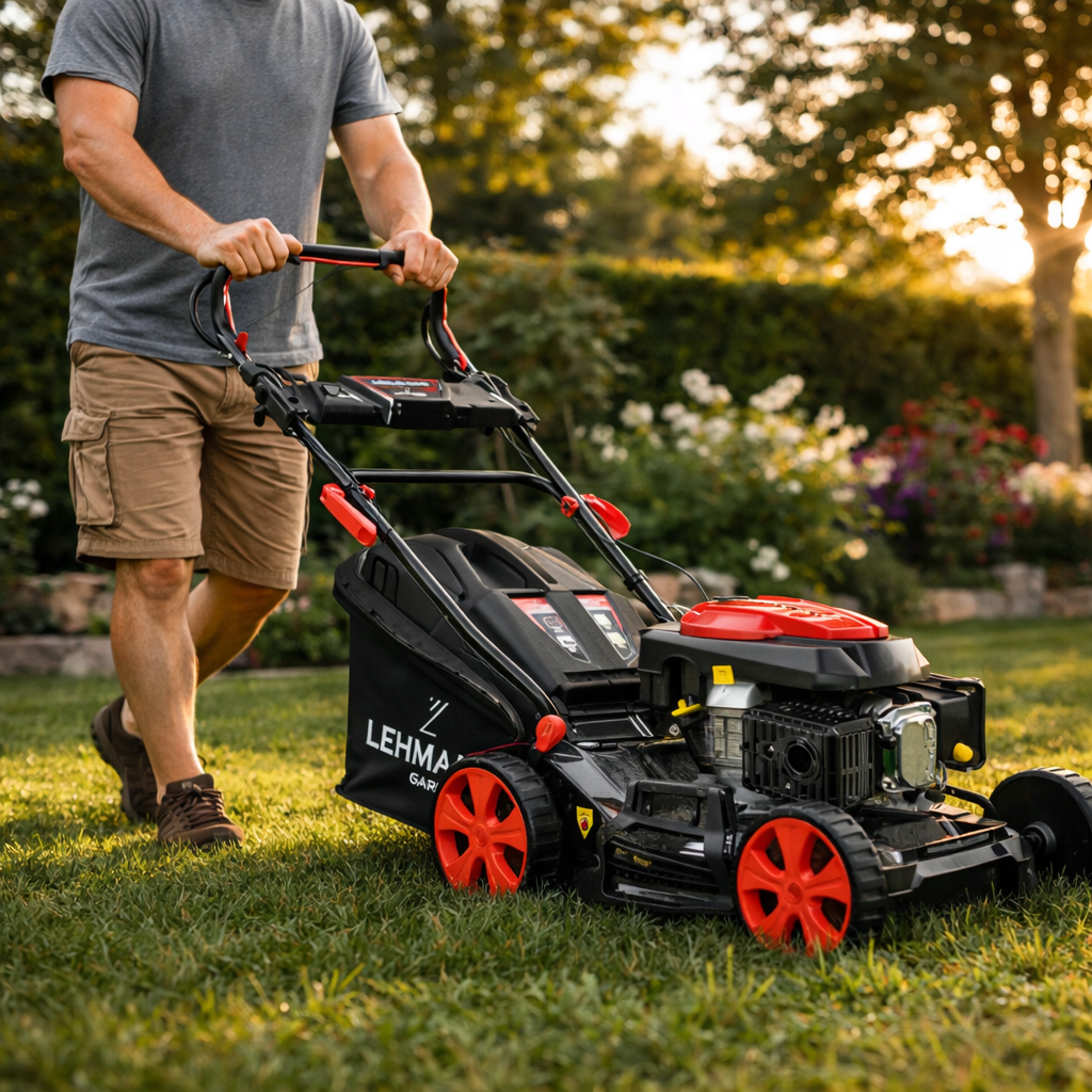 Kosiarka spal. LEHMANN GARDEN z napędem 196CC 4,4kW, 51CM + NÓŻ "Red-CUT", 2x OLEJ