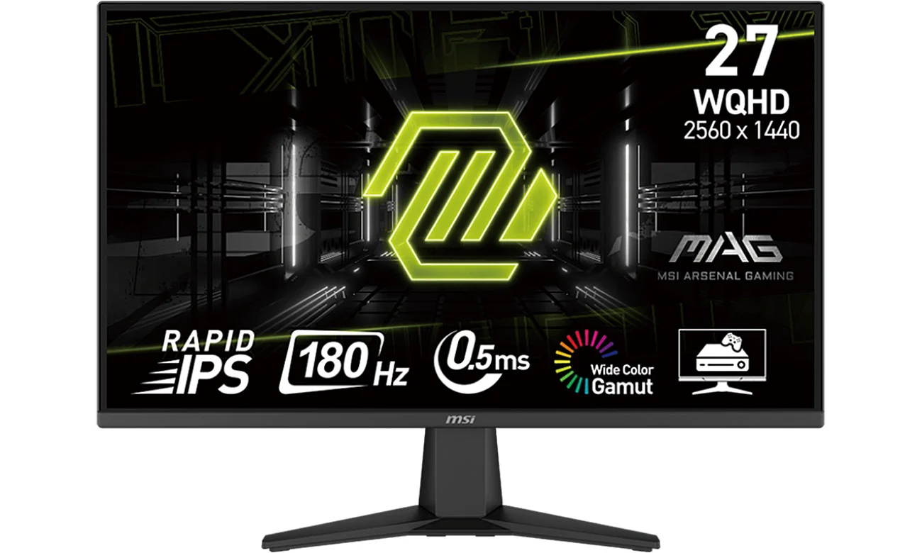 Monitor MSI MAG 275QF 2K, 0.5ms, 2560 x 1440 px (WQHD) 180 Hz, IPS