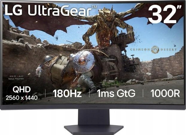 Monitor LG 32GS60QC-B 31.5 Cala  2560 x 1440  180 Hz 1ms