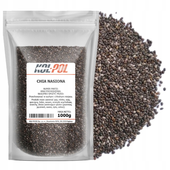 NASIONA CHIA 1kg Szałwia hiszpańska nasiona naturalne - od Oficjalny sklep kol-pol