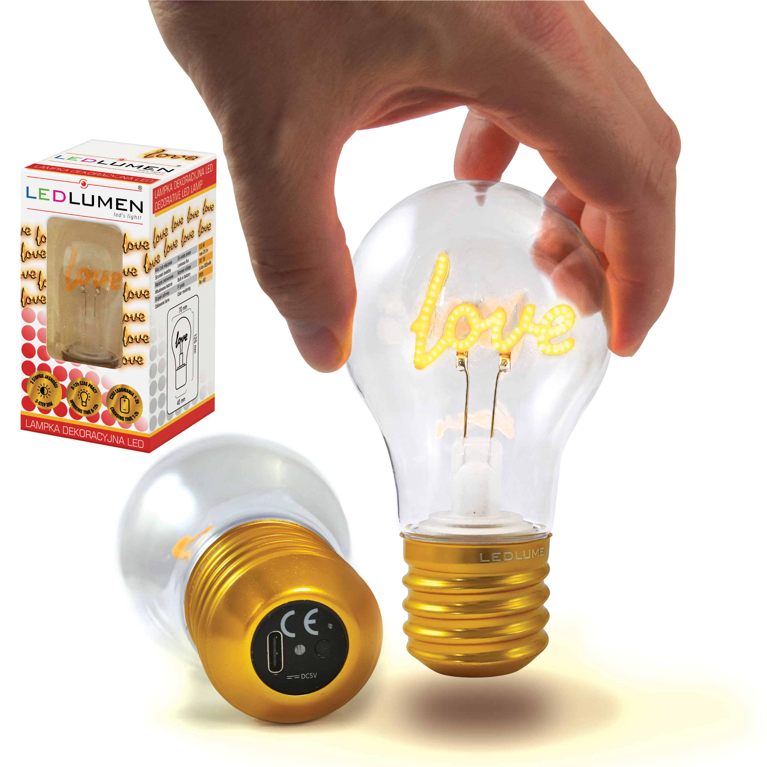 Lampka Na Walentynki LOVE