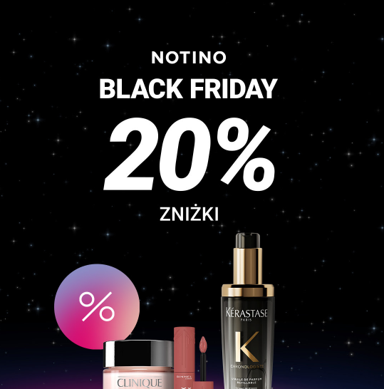 Kod rabatowy do Notino na Notino Black Friday - 20% zniżki na kosmetyki za ponad 85 zł