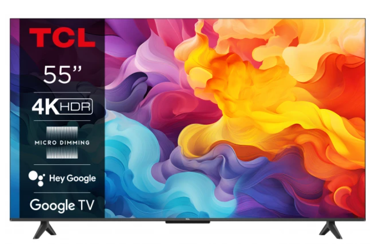 Telewizor TCL 55P655 55" 4K Ultra HD Google TV Dolby Atmos DVB-T2 Tytan