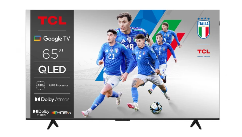 Telewizor TCL 65P79K QLED 65" 4K Ultra HD Google TV Dolby Atmos DVB-T2 Metaliczny
