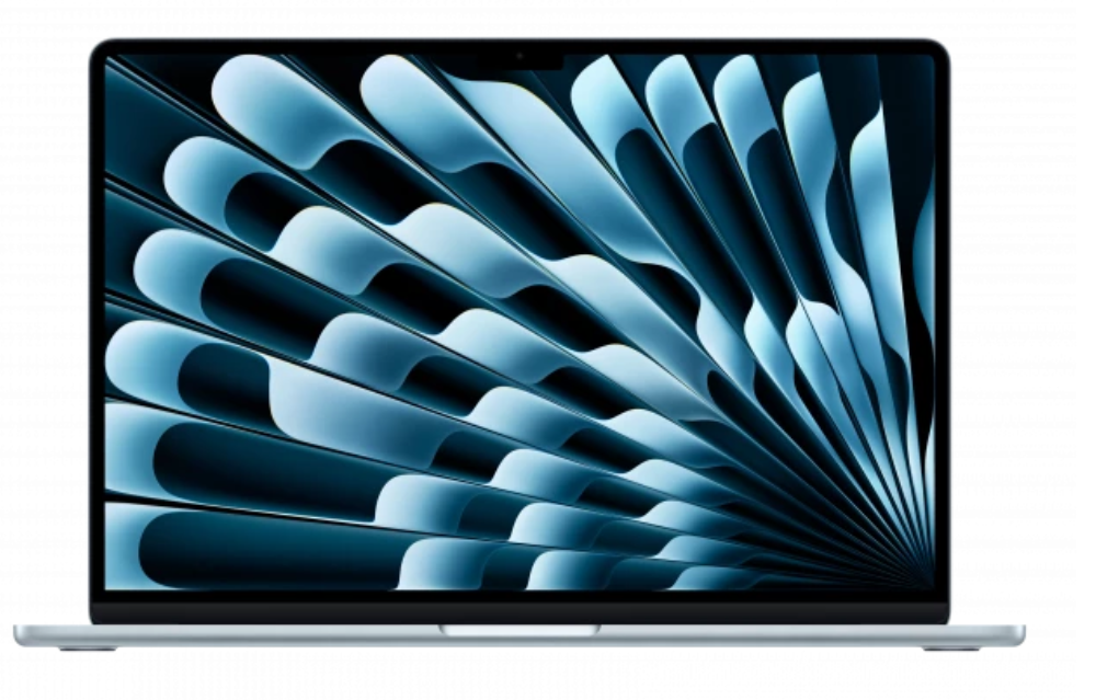 Apple MacBook Air 15,3"Retina 500nit M4 chip with 10-core CPU + 10-core GPU 24GB SSD512 2xTB4 BLKB 1Y Sky Blue
