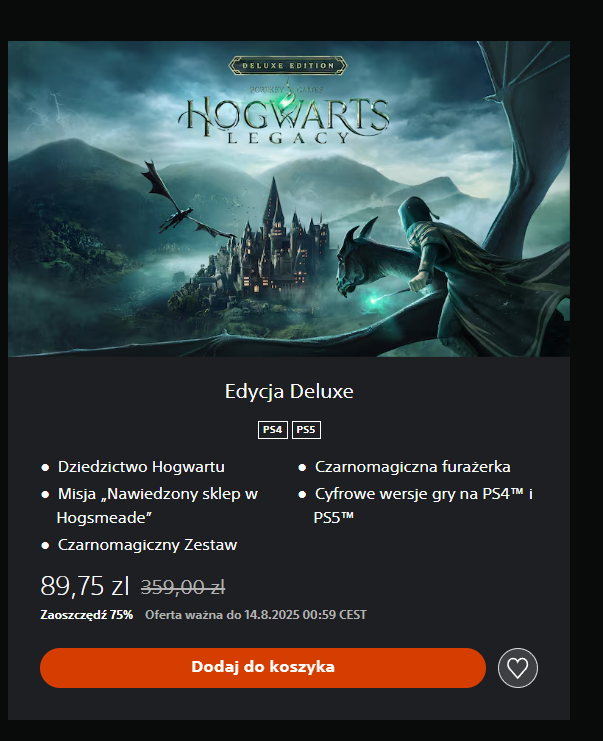 Dziedzictwo Hogwartu: Cyfrowa edycja deluxe (Psstore)