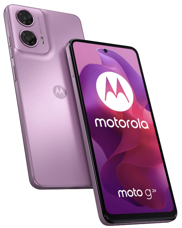 Smartfon Motorola Moto G24 G24 8/­128GB Pink Lavender/Lawendowy