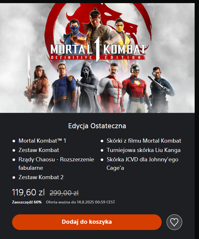 Mortal Kombat™ 1: Edycja Ostateczna PS Store