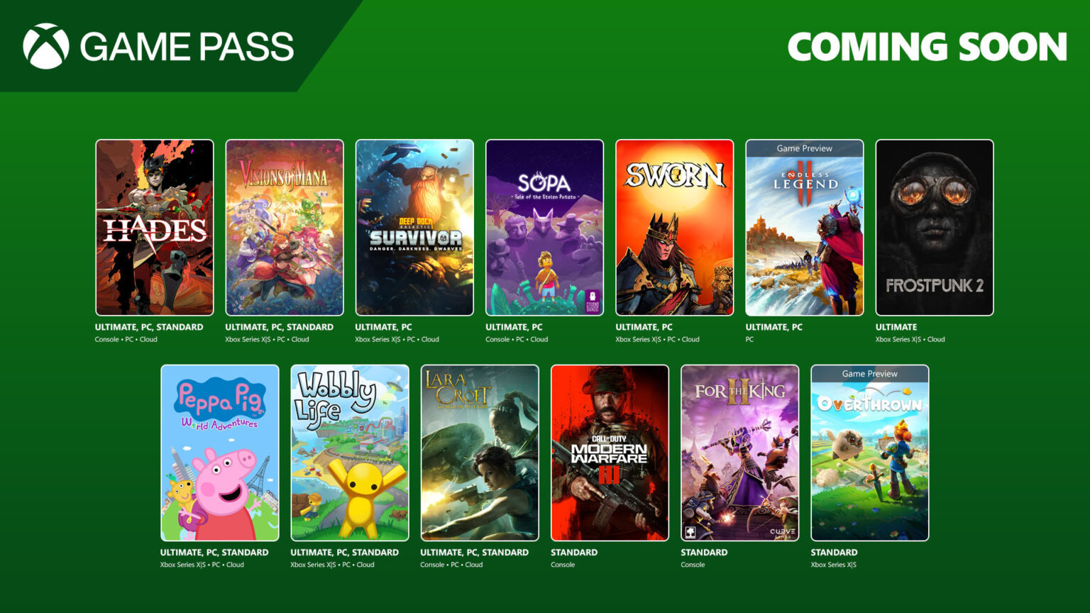 Hades, Call of Duty: Modern Warfare III, Frostpunk 2,  Visions of Mana, Deep Rock Galactic: Survivor i inne gry we wrześniu w Xbox Game Pass cz.2