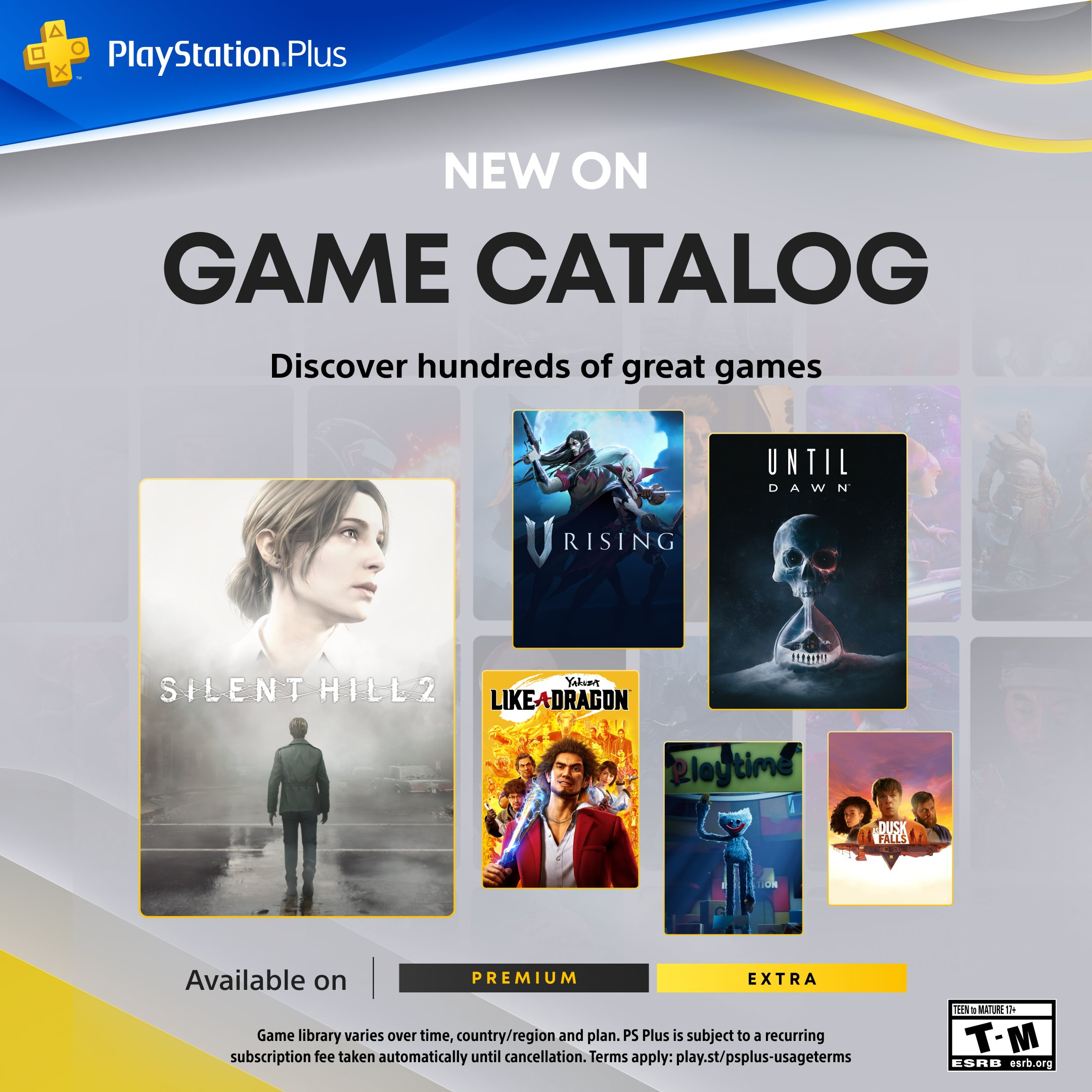 PlayStation Plus Extra i Premium na Październik: Until Dawn, V Rising, Yakuza: Like a Dragon, Tekken 3 i więcej