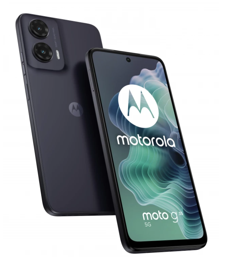 Smartfon Motorola Moto G35 5G DS 8/­256GB Midnight Black\Green