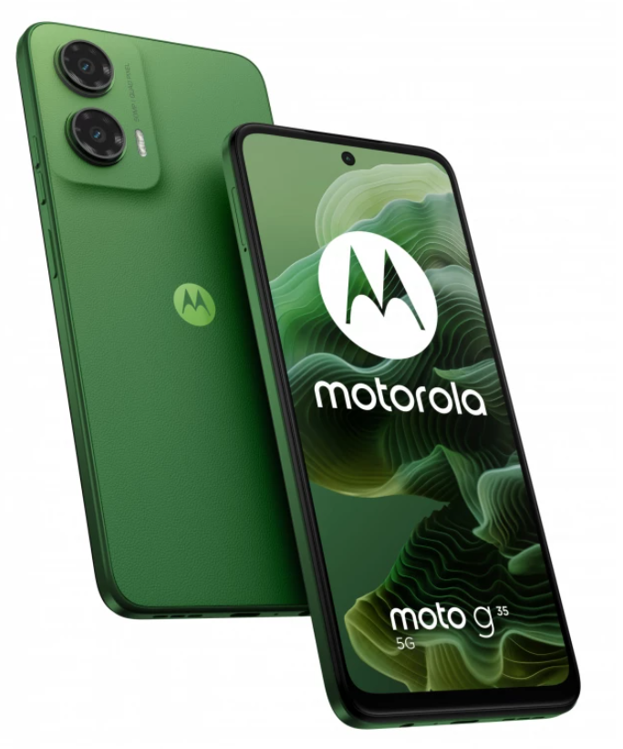 Smartfon Motorola Moto G35 5G DS 8/­256GB Midnight Black\Green
