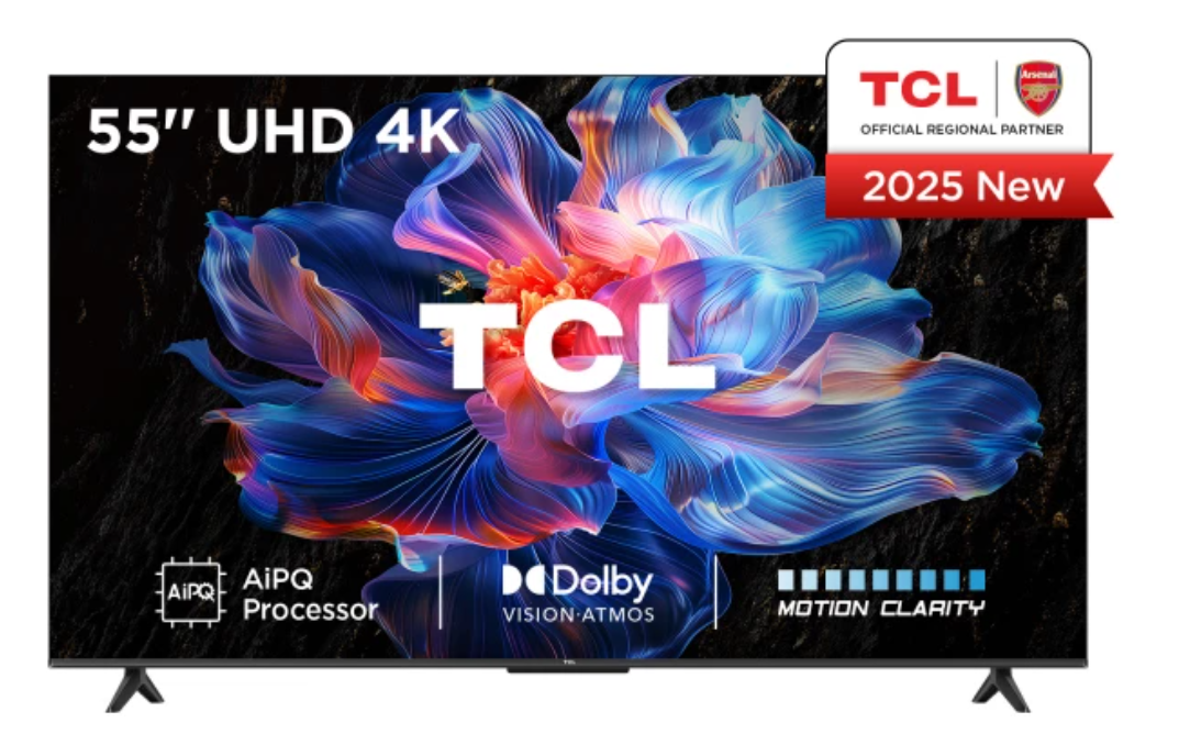 Telewizor TCL 55V6C DLED 55'' 4K Ultra HD Google TV Dolby Atmos DVB-T2 Metaliczny