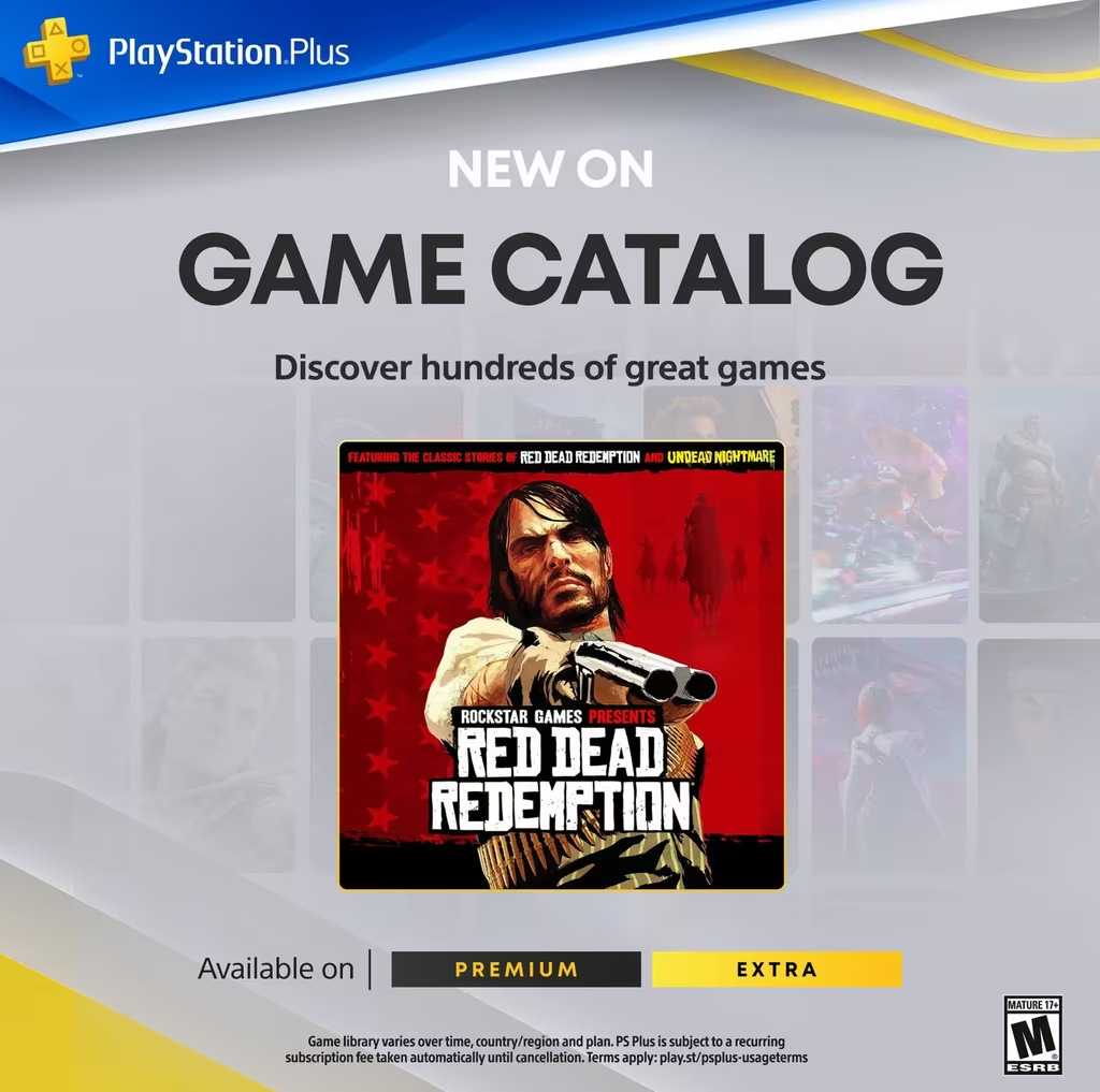 PS4/PS5 - Red Dead Redemption od 2 grudnia w Playstation Plus Extra/Premium