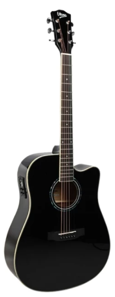 V-TONE VEAG1 CE BK - Gitara elektroakustyczna 4/­4
