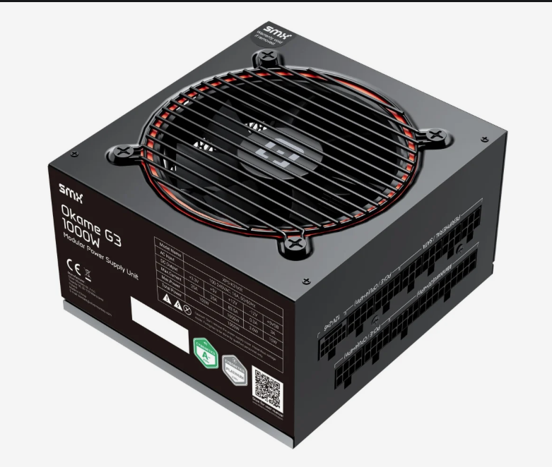 Zasilacz komputerowy SMX Okame G3 1000W ATX 3.1 80 PLUS Platinum