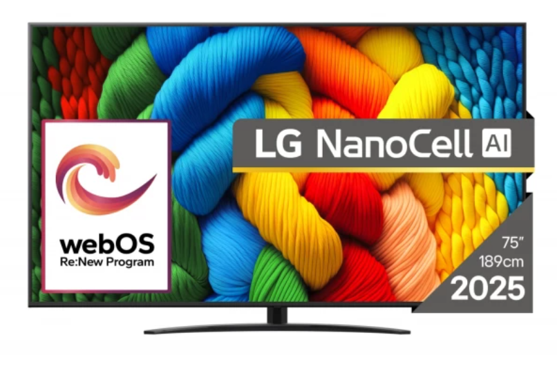 Telewizor LG NanoCell 75NANO81A3A 75" 4K Ultra HD WebOS Dolby Digital DVB-T2 Czarny