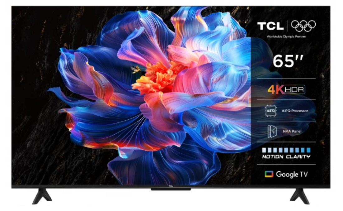 Telewizor TCL 65P69K LED 65'' 4K Ultra HD Google TV Dolby Atmos DVB-T2 Czarny