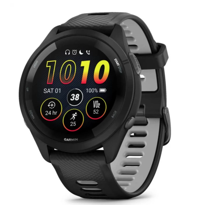 Zegarek sportowy Garmin Forerunner 265 AMOLED 46mm Czarny
